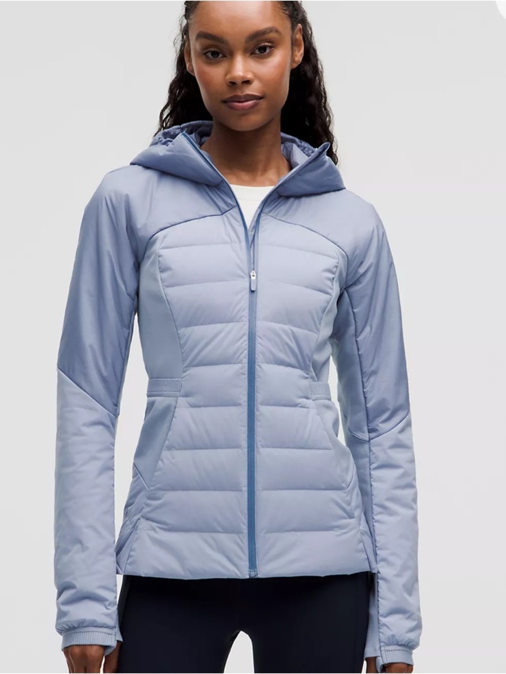 Lululemon Down for it all down jacket blue willow NWT